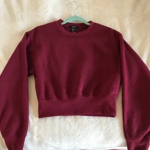 FOREVER 21 sweater maroon